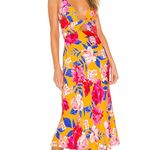 Ronny Kobo Revolve Anika Midi Floral Dress Pineapple Yellow Size XS Photo 8