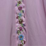 Sears Pink Floral Embroidered Robe Size L Photo 5
