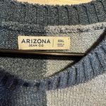Arizona Jeans Arizona NWT Juniors Womens Crew Neck Long Sleeve Pullover Sweater, XXL Blue Photo 5