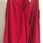 Lily White Red Cami Wrap Top Photo 0