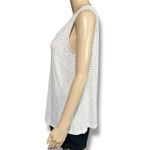 Old Navy  Womens Tank Top Sleeveless Pullover Relaxed Fit Striped Cream Tan Small Photo 4