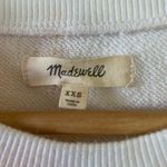 Madewell White Peach Tie Dye Pullover Crewneck Cropped Sweatshirt Size XXS Photo 1
