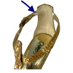 Carlos Santana Starlet Gladiator Gold Glitter Crystal Sandals Shoes Size 8 Photo 8