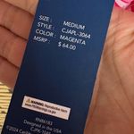 Caribbean Joe Caribbean‎ Joe Pink And White Long Sleeve Rash Guard Size Medium Photo 5