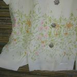 Leslie Fay  16 Yellow Floral Fitted Top Plus Photo 2