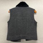 Talbots Wool Button Front Vest with Removable Fur Collar Size SP Photo 5