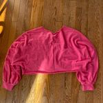 SheIn bright pink cropped off the shoulder sweater Photo 4