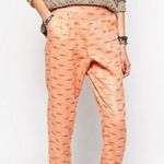 Free People Easy Pleat Linen Blend Cropped Pant Peach Size XS Photo 0