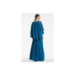 Sachin + Babi Wren Moroccan Blue Cape Embroidered Gown Size 4 Photo 2