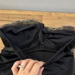 MiracleSuit Bandeau Gold Black Ruffle Slimming Tank One Piece Swimsuit Strapless Photo 2