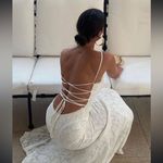 House Of CB  'Joan' Ivory Lace Up‎ Back Maxi Dress NWOT size M Photo 2