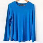 Eileen Fisher Long Sleeve Shirt in Royal Blue Photo 1