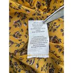 Ashley Mason Mason‎ & Belle Mustard Floral Embroidered Peasant Blouse Size M Photo 8