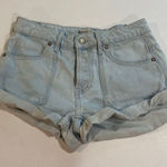 We The Free  by Free People Light Wash Denim Cutoff Shorts Women’s Size 25 Photo 0
