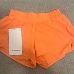 Lululemon hotty hot shorts LR 2.5 inch!! Color orange size 4!! Photo 2
