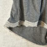 Aerie Gray Ribbed Lace Trim Pajama Sleep Shorts XS Photo 1