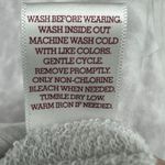 SO  SMALL Juniors White Bleach Dye Short Sleeve Crop Hoodie Sweatshirt Photo 6