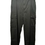 Gap NWT! Black Wide-Leg Twill Cargo Pants - Size 6 Petite Photo 0