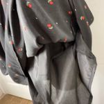 SheIn Spaghetti Strap Romantic Casual Mini Dress With Rose Prints, Black/Red, L Photo 8