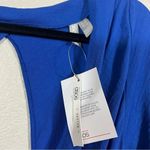 NWT ASOS Plunge Neck Wrap Romper with Blouson Sleeves Blue Size 4P Photo 6