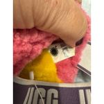 UGG  Oh Yeah Slide Yellow Orange Pink Rainbow Fuzzy Furry Slippers Photo 7