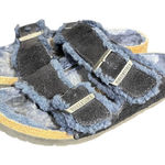 Birkenstock  Navy Blue Arizona Shearling Slide Sandal Comfort Casual‎ Boho Photo 0