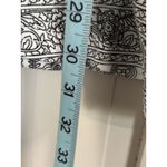 Allegrace White/Blk Paisley V Neck Short Sleeve Size 3XL Flowy Boho Plus Black Photo 3