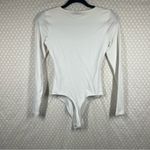 Abercrombie & Fitch Abercrombie & Fitch NWT White Square Neck Long Sleeve Bodysuit Photo 5