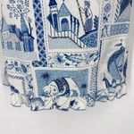 Maggy London NWT  Blue White Toile Print Beaded Dress Size 10 Asian Theme Photo 5