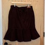 CHAPS Vtg Y2K Skirt Corduroy Flared Mini Brown Size 12 Photo 2