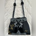 Vintage Rare Elegant Black Beaded Women's Bag 90s Photo 1