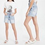 Pistola Devin High Rise Mom Cut Off Shorts Distressed Light Wash St.Tropez 27 Photo 2