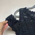 Ambiance Black Lace Mini Dress Size L Photo 2
