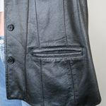 Preston & York Vintage 90s Black Leather Blazer Jacket Photo 7