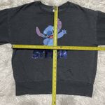 Disney Stitch Womens Sweatshirt Color Gray With Sequins Size XL Photo 1