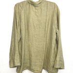 Flax  Linen Snap Front Jacket Size Medium Photo 10