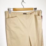 Vince Camuto Side Zip Stretch Cotton Blend Straight Pants in Light Tan Size 12 Photo 3
