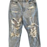 American Eagle  Highest Rise 90s Boyfriend Jeans Sz 6 Distressed Ripped Relax Fit Photo 0