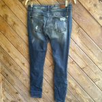 Judy Blue  distressed ripped leopard cheetah skinny fit jeans size 11/30 Photo 7