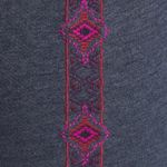 Lucky Brand VHTF: Lucky ꕥ Lotus Embroidered Tux Sweatpants ꕥ Heather Navy + Bright Pink Red Photo 11