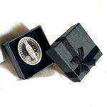 Fortune teller palmistry ring Black Photo 0