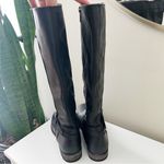 Frye  Melissa Belted Leather Tall Boots Black Size 7.5 Photo 4