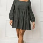 Flying Tomato Women’s Plus Size Black Denim Mini Dress Square Neck 2X Photo 1