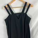 BCBGMAXAZRIA Weiss Strappy Cold Shoulder Dress black Size Small Photo 3