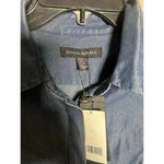 Banana Republic  TENCEL Fit-and-Flare Shirt Dress,Dark Denim SIZE 2 Photo 2