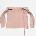 Leith Dusty Pink Cowl Turtle Neck Ribbed Pullover Sweater Photo 6