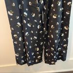 Loft  ANN TAYLOR Floral Jumpsuit Romper TieBack Black Summer Wedding NWT Size 0 Photo 13