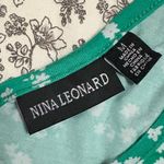 Nina Leonard  Green Floral Maxi Skirt Size Medium EUC Photo 2