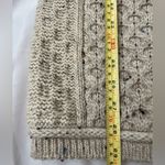 ARAN MOR Ireland 100% Merino Wool Open Cardigan Tan Photo 9
