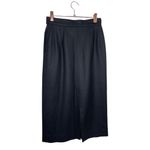 Pendleton Vintage  Pencil Skirt Size 4 Petite Black Pure Virgin Wool  Mid Length Photo 4